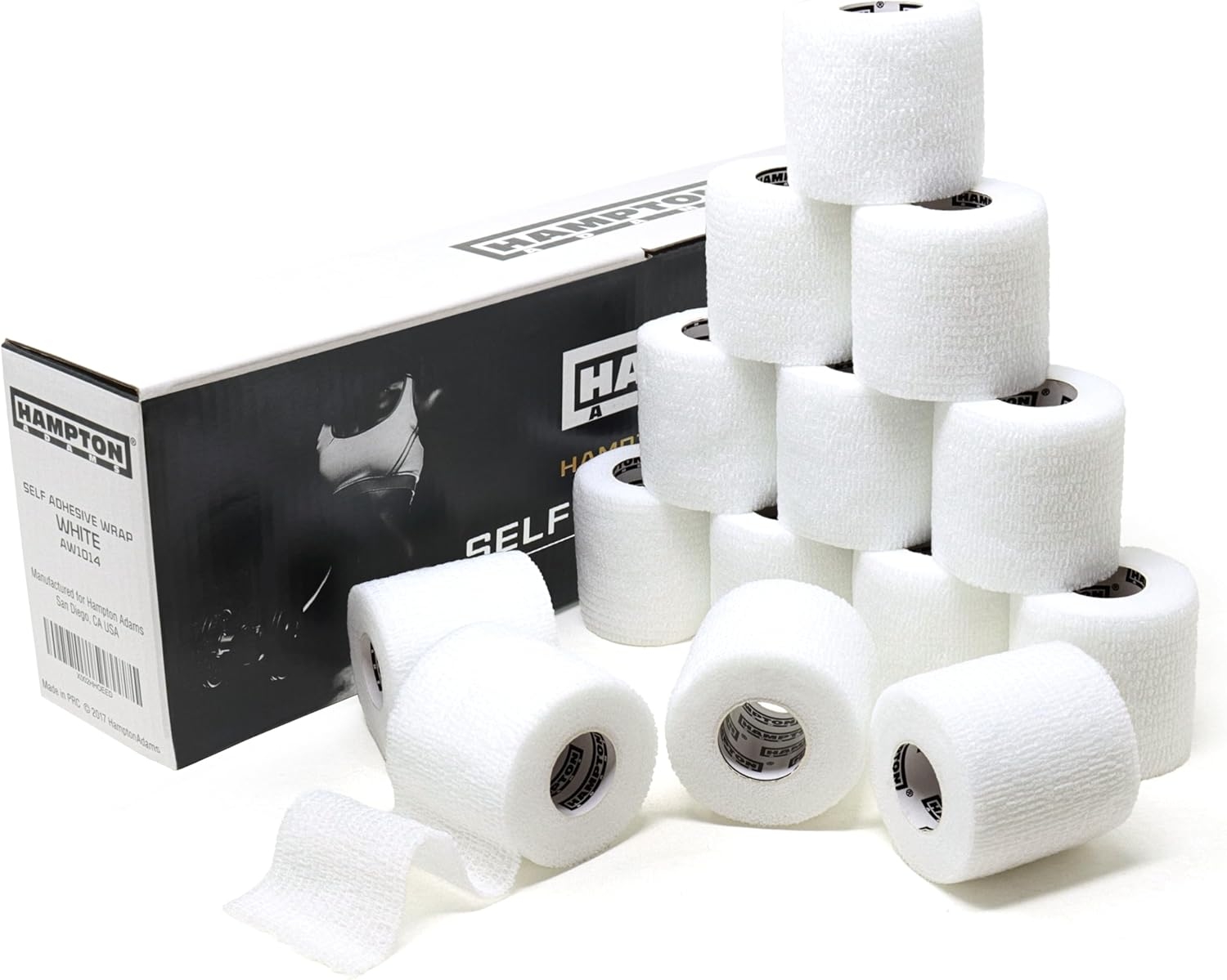 Hampton Adams | As Seen on Shark Tank | Self Adhesive Bandage Wrap (14-Pack) | 15ft | Pet Safe | Breathable Athletic Elastic Cohesive Bandage for Sports Injury Ankle Knee Wrist sprains (Beige) - Image 9