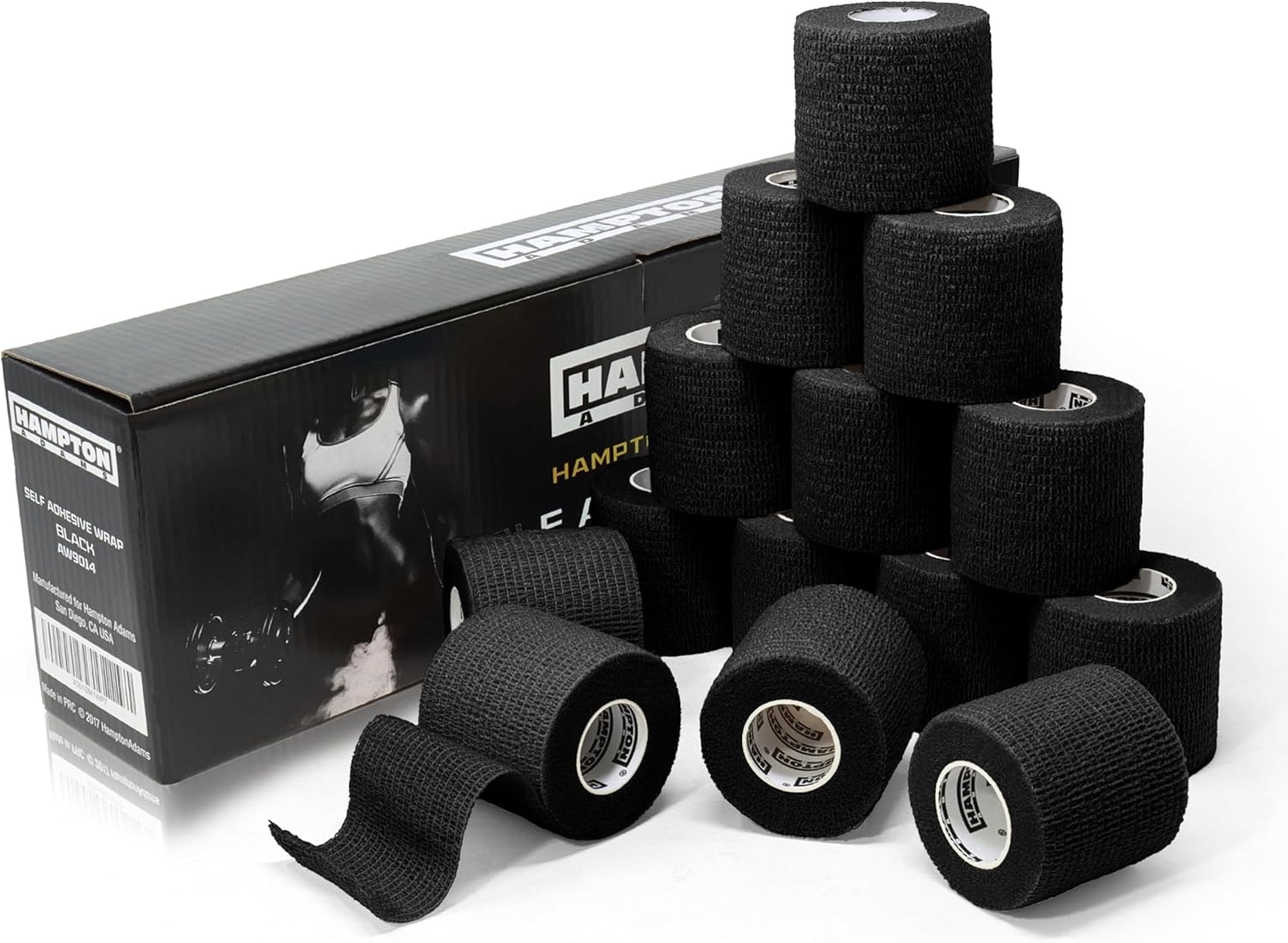 Hampton Adams | As Seen on Shark Tank | Self Adhesive Bandage Wrap (14-Pack) | 15ft | Pet Safe | Breathable Athletic Elastic Cohesive Bandage for Sports Injury Ankle Knee Wrist sprains (Beige) - Image 10