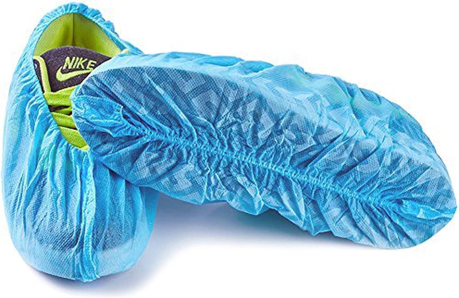G & F Products Disposable Shoe Covers, Slip-Resistant Booties, Heavy-Duty, Waterproof, Elastic Band, Non-Slip Silicone Sole, Reusable, Protects Floors, Blue, 11 Us Men & 13 Us Women, X-L 100 Pieces - Image 6