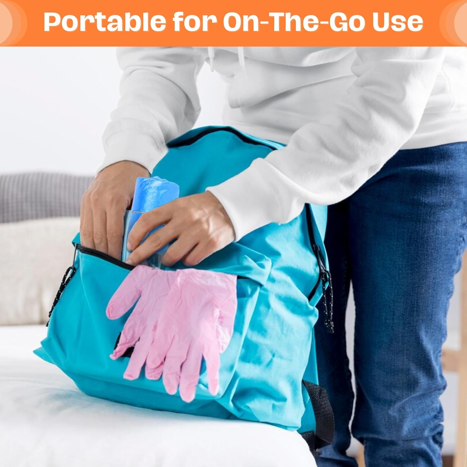 Frontline Disposable Shoe Covers Non-Slip – Premium Non-Woven, Durable, Booties Shoe Protectors – Water Resistant Thick Anti-Slip - One Size Fits Most, Indoor Use (100 Pack) - Image 9